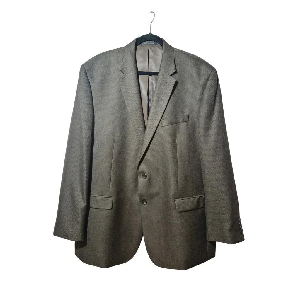 Chaps Mens 46L Brown Blazer‎ Sport Coat Jacket Retro Career Business